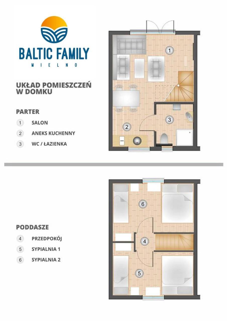 Domki Baltic Family Basen Kidsclub Rowery Mielno  Exterior photo